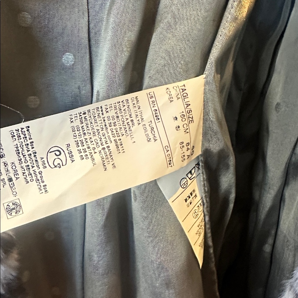Sisley-Paris Faux Fur Jacket in Gray and Black v - Picture 4 of 8